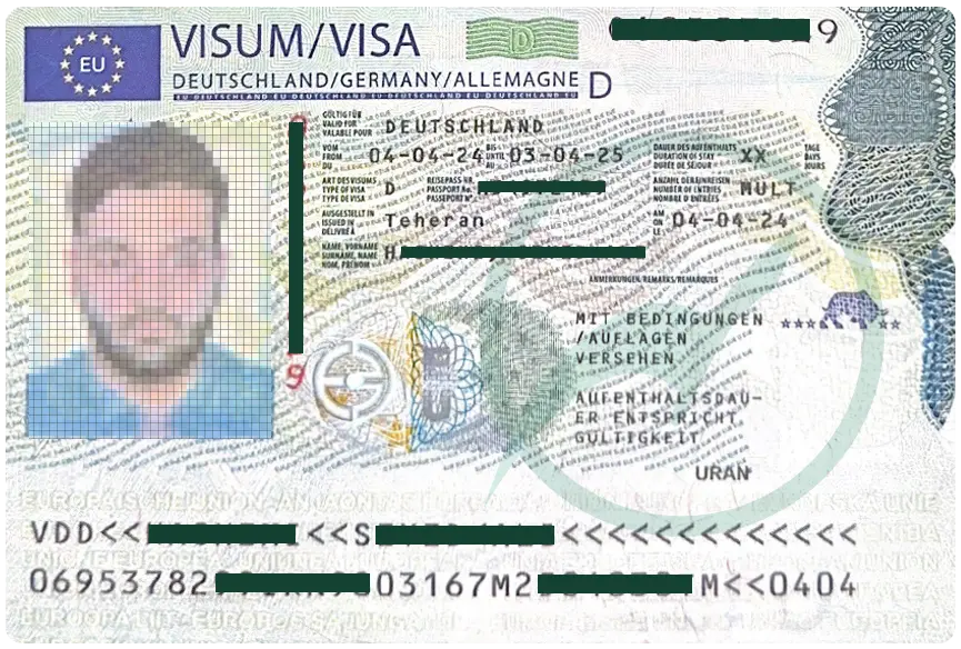 ویزای موفق کار آلمان همراه با بلو کارت