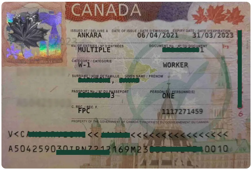 ویزای موفق پیوست کانادا همراه با قرارداد کار تمام وقت