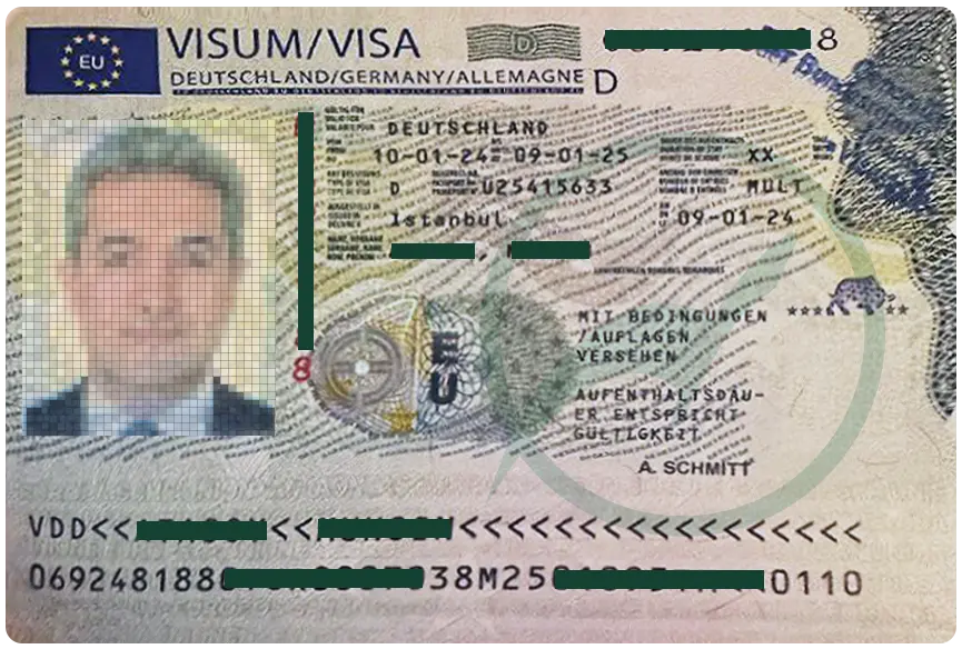 ویزای کار موفق آلمان همراه با بلوکارت