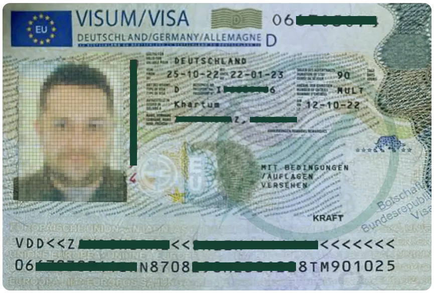 ویزای موفق آلمان همراه با بلو کارت