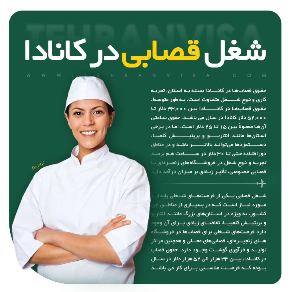 شغل قصابی در کشور کانادا